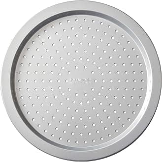 KitchenAid Nonstick Aluminized Steel Pizza Crisper, 14-Inch, Silver
