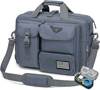 Stypos Tactical Messenger Bag,14inch/15.6inch/17.3inch Briefcase for Man Military Laptop Bag, Flight Work Bags for Pilots