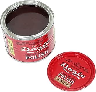 Dazlo Floor & Furniture Paste Wax Polish (400g) - Brown - For Furniture, Floor, Wood, Brown Floor, Chalk Paint, Enameled Lacquered Surface & Unglazed Tile