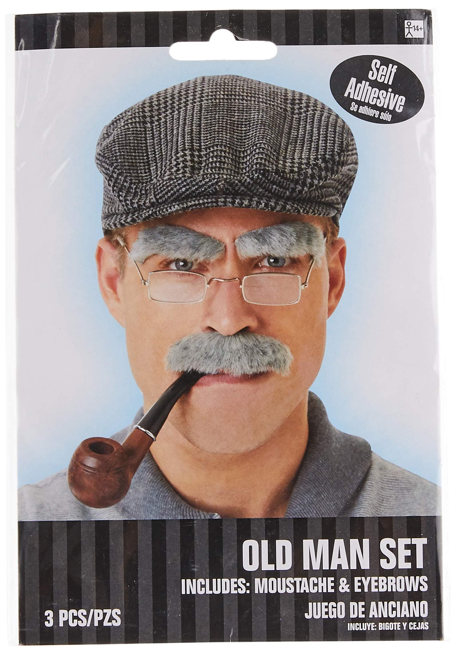 amscan Old Man Moustache and Eyebrows Set