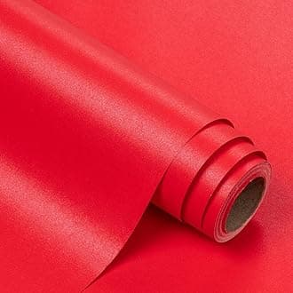 WRAPAHOLIC Christmas Wrapping Paper,Red Pearl Wrapping Paper,Solid Color, Gift Wrapping Paper,Perfect for Wedding,Valentine's Day,Birthday,Christmas,Baby Shower (17 Inches X 32.8 Feet)