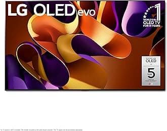 LG 97-Inch Class OLED evo G4 Series Smart TV 4K Processor Flat Screen with Magic Remote AI-Powered with Alexa Built-in (OLED97G4WUA, 2024) (Renewed)