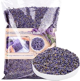 Sukh 110G French Lavender Dried - Organic Sachets For Drawers And Closets Flowers Sachet Bags Fresh Scents Bulk
