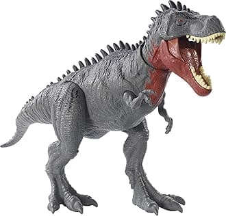 Mattel Jurassic World Massive Biters Dinosaur Action Figure, Tarbosaurus Large Dino Toy with Tail-Activated Strike & Chomping Motion