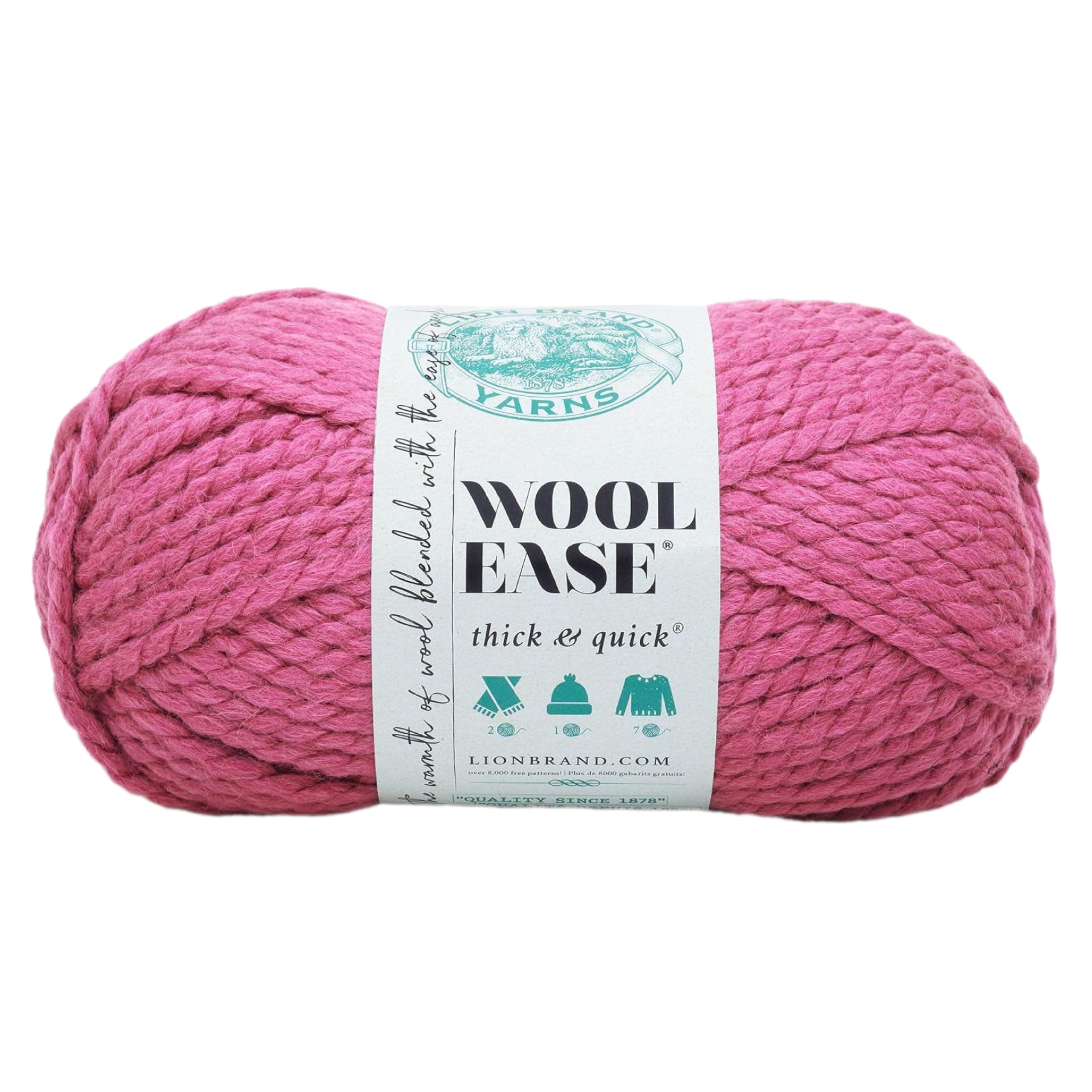 Wool Easy to Use Thick & Quick Yarn-Raspberry