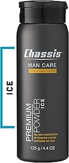 Chassis Ice Premium Powder for Men, Talc-Free, Cooling Body Powder, Original Fresh Scent