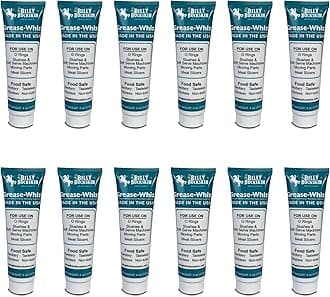 Grease-Whiz Food Grade Grease Lubricant (4oz, 12 Pack) - Lubricate Ice Cream, Slushee Machine, Beer Kegs, Pools, O Rings - Food Grade Lubricant for Commercial & Domestic Use by Billy Buckskin