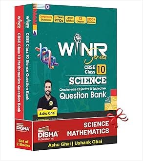 Disha Combo (set of 2 Books) WINR Series CBSE Class 10 Science & Mathematics Chapter-wise Objective & Subjective Question Bank | New Syllabus | For 2026 Exam | Fully Solved | Competency (CFPQ)