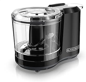 1.5-Cup Electric Food Chopper, One Touch Pulse, 150W Motor, Stay-Sharp Blade, Dishwasher Safe