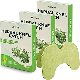 WellneeOriginal Herbal Knee Patch - Wellknee Plaster for Knee Support, Neck and Back - Made with Natural Herbs and Ingredients (30 Pads)