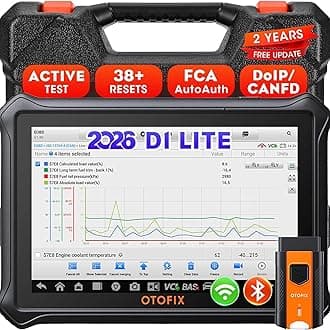 D1 Lite OBD2 Scanner, [2 Years Free Update] 2026 with Bi-Directional Control Scan Tool, All System Diagnostics, 38+ Functions, Oil Reset, EPB, SAS, BMS, ABS Bleeding, Auto VIN, FCA SGW