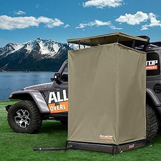 ALL-TOP Vehicle Awning 6.6'x8.2' Roof Rack Pull-Out Sun Shade UV50+, Weatherp...