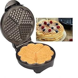 Waffle Maker 9“ Non-Stick Waffler Iron Stuffler Stuffed Wafflera 1200W Adjustable Browning Control, Electric Baker Makes Thick, Fluffy Waffles, Kitchen Essential for Breakfast