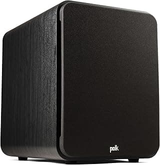 Signature Elite ES12 Powered Subwoofer (Black), 12" Long-Throw Woofer with Mineral-Filled Polymer Cone, 300W Class D Amplifier, Front Firing Home Subwoofer, Time-Smart Phase Control