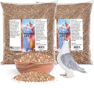 Morning Bird Pigeon Grit - Healthy & Nutritious Pigeon Food to Support Strong Muscles & Bones for Grit Eating Birds - Supports Digestion & Packed with Essential Minerals 18 lbs (2-Pack, 9 lbs Each)