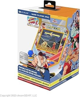 My Arcade Super Street Fighter II Nano Player Pro: 2 Games in 1, 4.8" Video Game Collectible