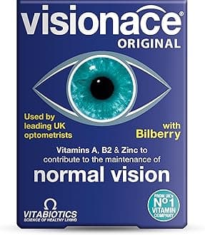 Vitabiotics Visionace Original - Nutritional Multivitamin for Normal Vision | Vitamins A, B2 and Zinc - 30 Tablets