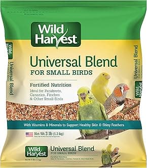 Wild Harvest Birdseed Collection: Daily blends and advanced nutrition for parakeets, canaries, finches, cockatiels, parrots and more.