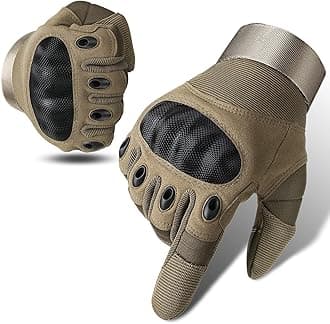 Cierto Motorcycle Gloves for Men and Women: Touch Screen Tactical Gloves with Full Finger Breathable Hard Knuckle & Adjustable Wrist for BMX ATV MTB Riding, Motocross, Road Racing, Cycling, Climbing