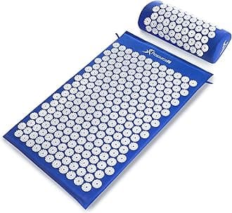 ProsourceFitAcupressure Mat and Pillow Set for Back/Neck Pain Relief and Muscle Relaxation