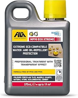 MP90 ECO XTREME, Extreme Worktop Stainproof and waterproof sealant, Natural Stone Sealer, Invisible Look Protection for Marble, Porcelain tile sealant, 375ml