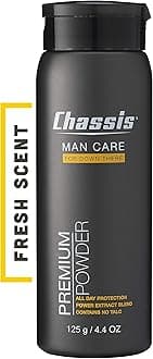 Chassis Premium Body Powder for Men, Original Fresh Scent