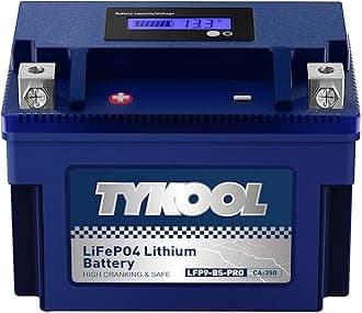 TYKOOL YTX9-BS-PRO,3X Cranking Amps,5X Life, Lithium LiFePO4 Motorcycle Battery,300 CCA,Powersports Battery,Fits for ATV,UTV,Scooter,Riding Lawn Mower,Honda eu3000is,400ex,Predator Generator