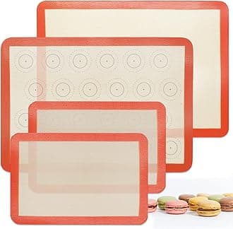 Silicone Baking Mats Set of 2 Half and 2 Quarter Sheet