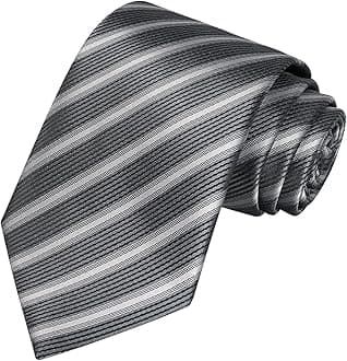 KissTies Mens Necktie Classic Stripe Ties For Men