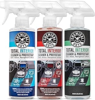 Total Interior Sprayable Cleaner and Protectant Multi-Scent 3 Pack (Fresh, Black Cherry & New Car), Safe for Cars, Trucks, SUVs, Jeeps, Motorcycles, RVs & More, (3) 16 fl oz Bottles