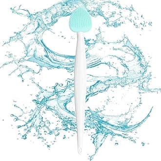 Nose Cleansing Fine Brush – Double-Sided Silicone, Facial Scrubber Tool, Gentle Pore Remover | Soft Bristle Silicone Head Design, Lightweight Travel Facial Blackhead Cleaning Tool for Routine