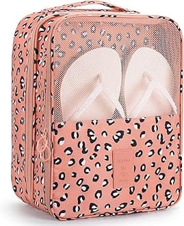 Mossio Shoe Bag Holds 3 Pair of Shoes for Travel and Daily Use Storage Pouch