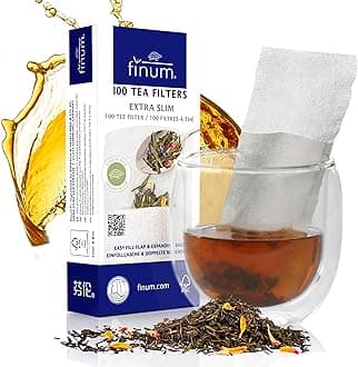 Finum 100 Tea Filters, Extra Slim