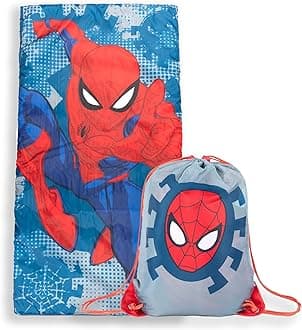 Jay Franco Marvel Spiderman Spidey Dots Slumber Sack - Cozy & Warm Kids Lightweight Slumber Bag/Sleeping Bag