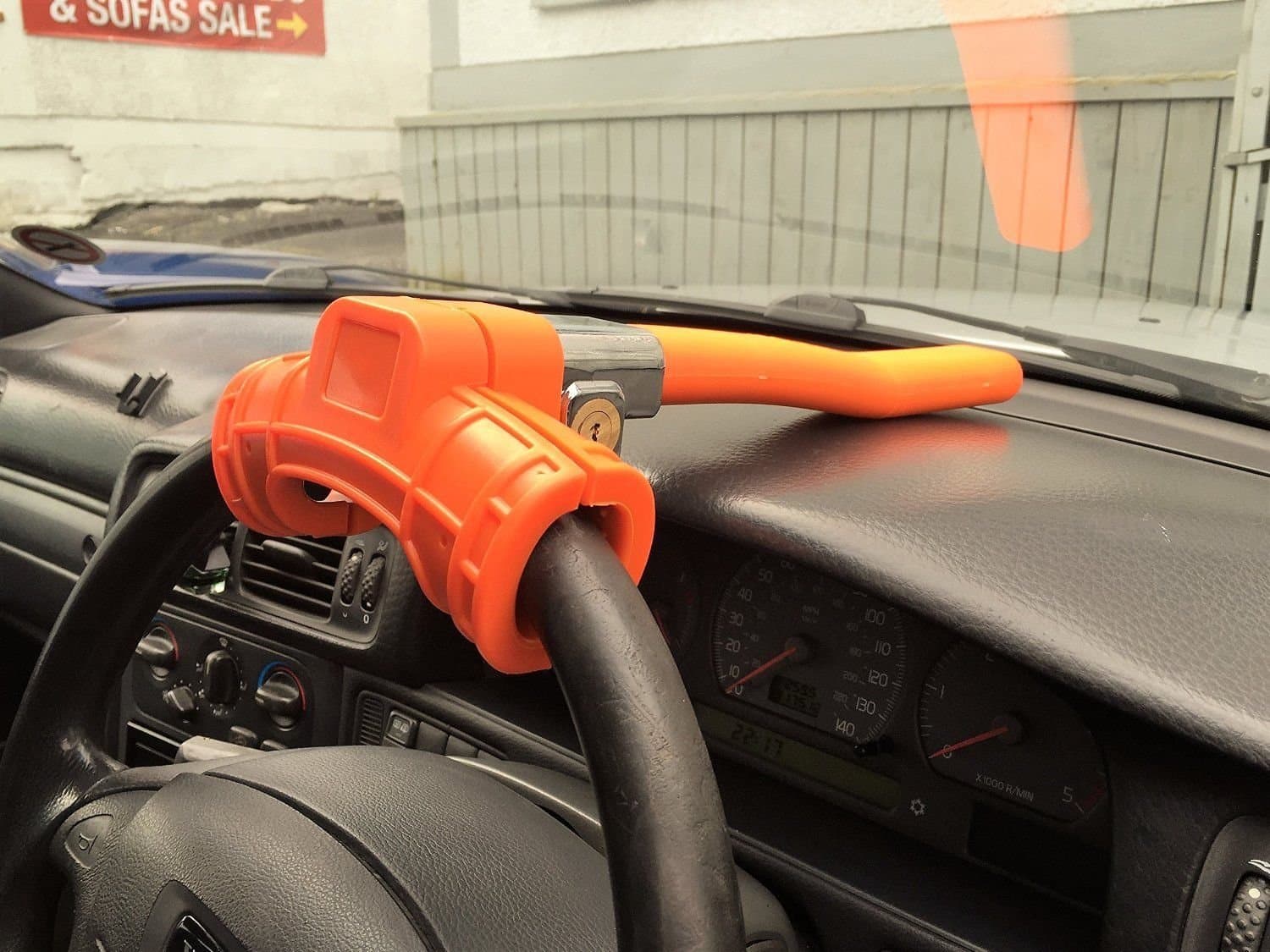 XtremeAuto® Extra Large, Anti-Theft Steering Lock Bar Security Device for Car, Van, Lorry, Boat - Heavy Duty