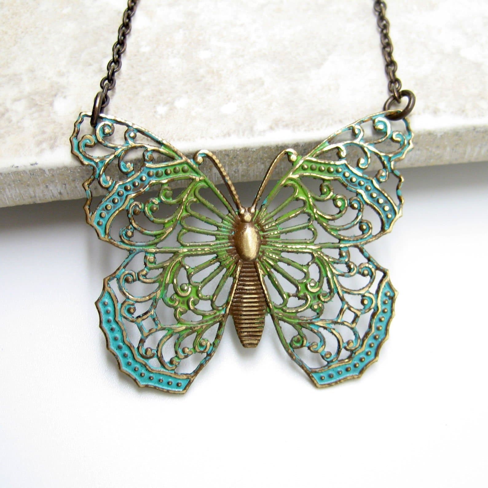 Large Butterfly Necklace
