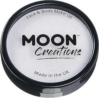 Smiffy's Moon Creations Pro Face Paint Cake Pot, White, C12507, 36g