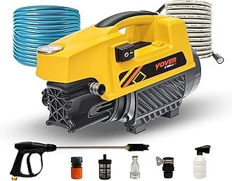 IBELL YO1800 High Pressure Washer, 1800W Induction Motor, 120 Bar Car Washer High Pressure Gun, 6.5 L/Min Flow, 8M Hose, Portable Pressure Washer for Car, Bike, Home & Outdoor Cleaning