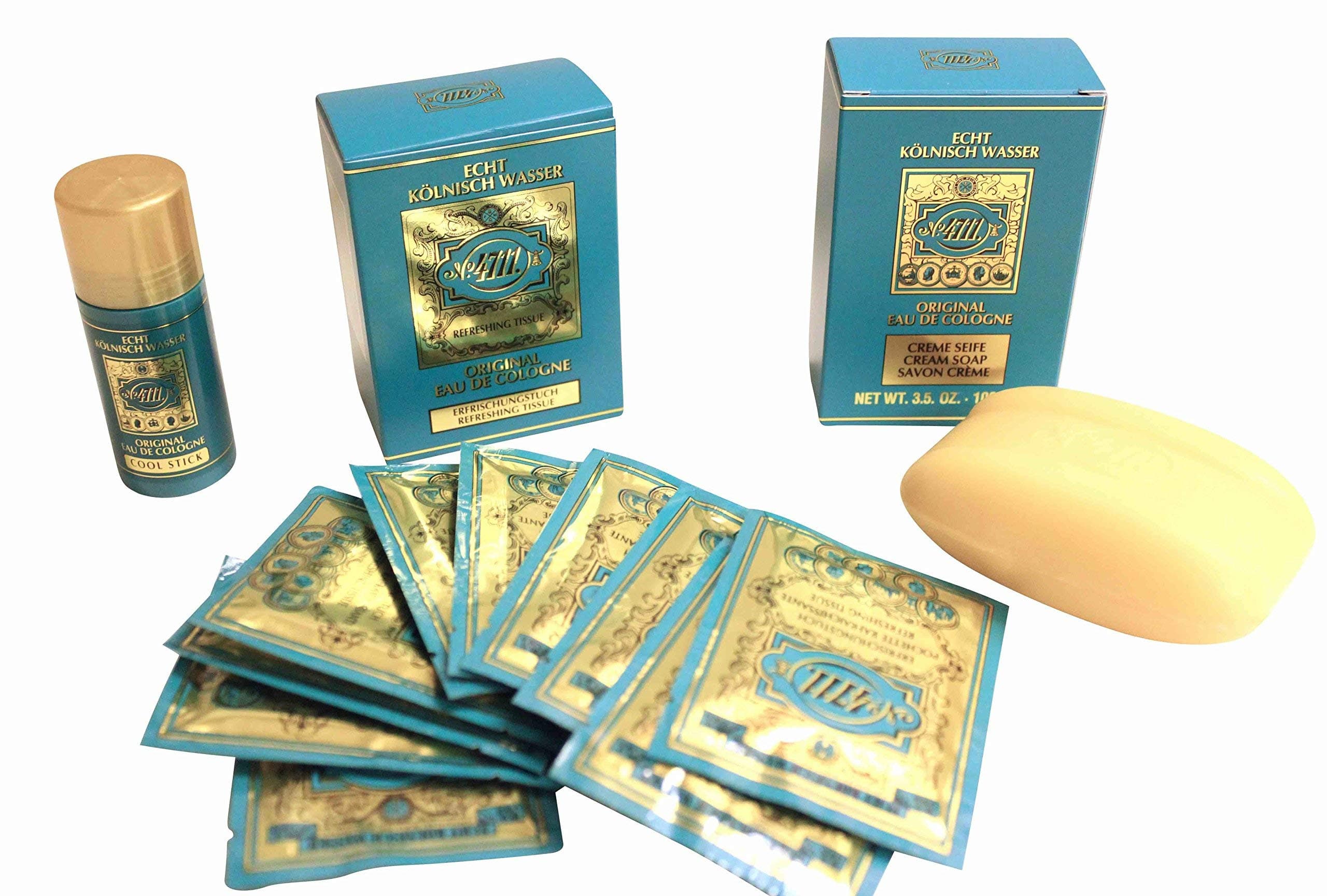 4711 Original Eau de Cologne Gift Set REFRESHING TISSUES + COOL STICK + SOAP