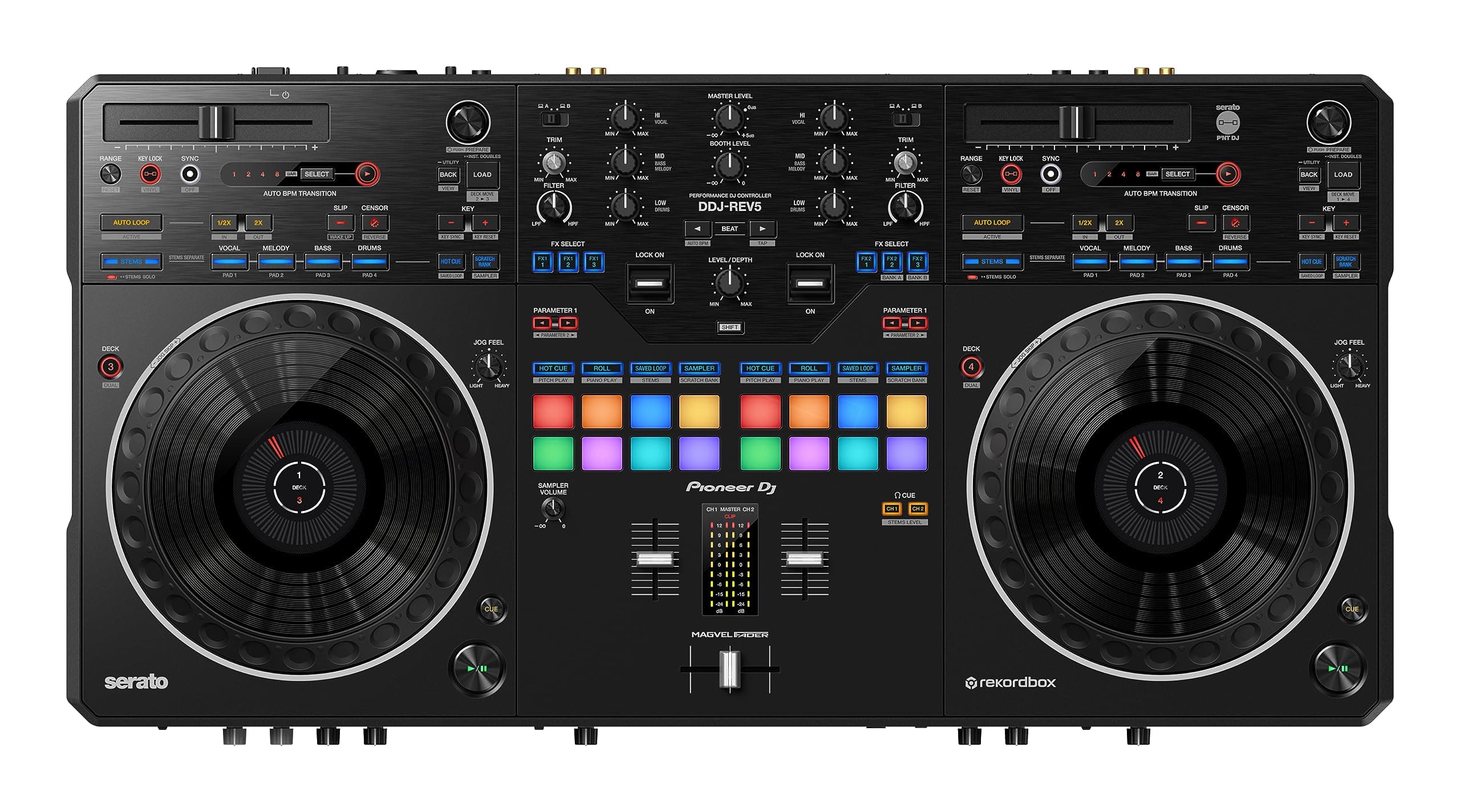 DDJ-REV5 Scratch-Style 2-channel performance DJ controller (Black)