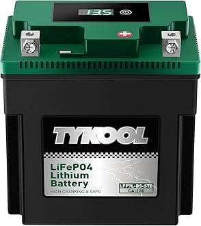 YTX7L-BS-STD 2X Cranking Amps,180CCA,Lithium Iron Phosphate Motorcycle Battery,Digital Readout,Comptitable for Honda,Suzuki Motorycle, Kawasaki ATV, Predator 3500 Generator battery
