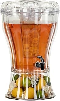Buddeez Unbreakable 3-1/2-Gallon Beverage Dispenser with Removable Ice-Cone