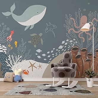 Muravie aquarium Wallpaper, Kids Bedroom Wall Mural,whale Wallpaper, Home Decor - Custom Size (Fish Aquarium)