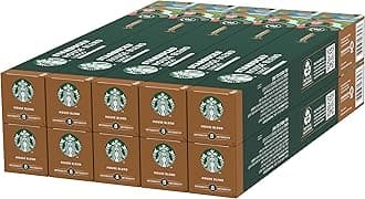 STARBUCKS House Blend by Nespresso, Medium Roast, Coffee Capsules 10 x 10 (100 Capsules)