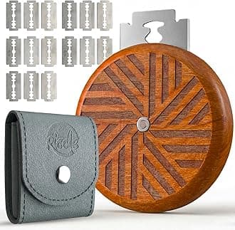 UFO Wooden Bread Lame Slashing Tool, Dough Scoring Knife with 15 Razor Blades and Storage Cover (Rose Wood)