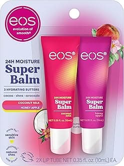 24H Moisture Super Balm- Coconut Milk & Honey Apple, Lip Mask, Day or Night Lip Treatment, Made for Sensitive Skin, 0.35 fl oz, 2-Pack
