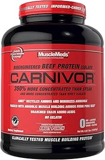 MuscleMeds Carnivor Fruit Punch, 4 lbs.