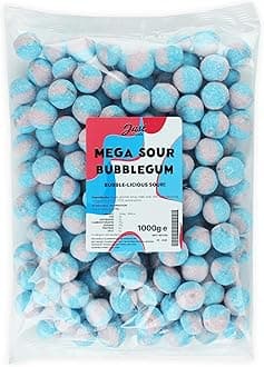 Just Treats Mega Sour Bubblegum 1kg Party Bag