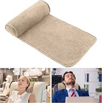 Weysat Neck Head Pillow for Recliner Chair Non Slip Fleece Adjustable Neck Roll Support Headrest Pillow for Travel Home Office Recliner Couch Sofa Armchair(Light Camel)
