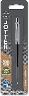 Parker Jotter Bond Street Black CT Ballpoint Pen, Blister pack